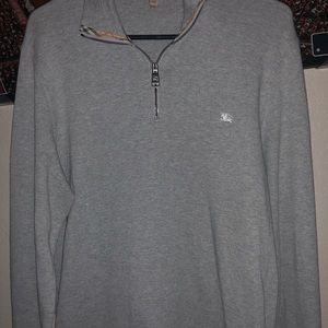 Burberry Gray Half Zip